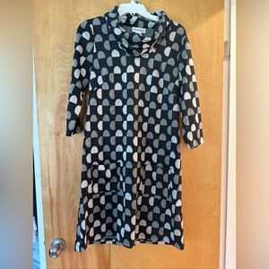 NORTHSTYLE Size S grey Cowl Neck Dress with Front Pockets